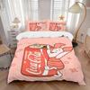 3pcs Coca Quilt Cover Set (1 Quilt Cover + 2 Pillowcases Without Pillow Core), High-Definition Printing for Home and Dormitory.Q009