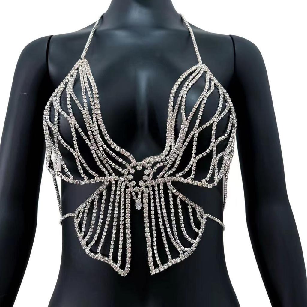 Diamond Butterfly Design Body Chain