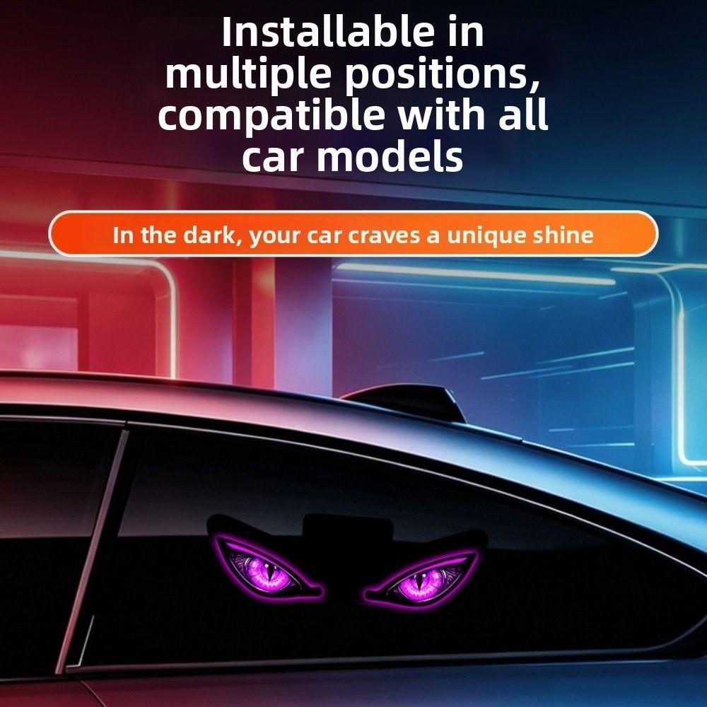 Cool Solar Warning Light Creative LED Atmosphere Light Rear Window Light Auto Decoration