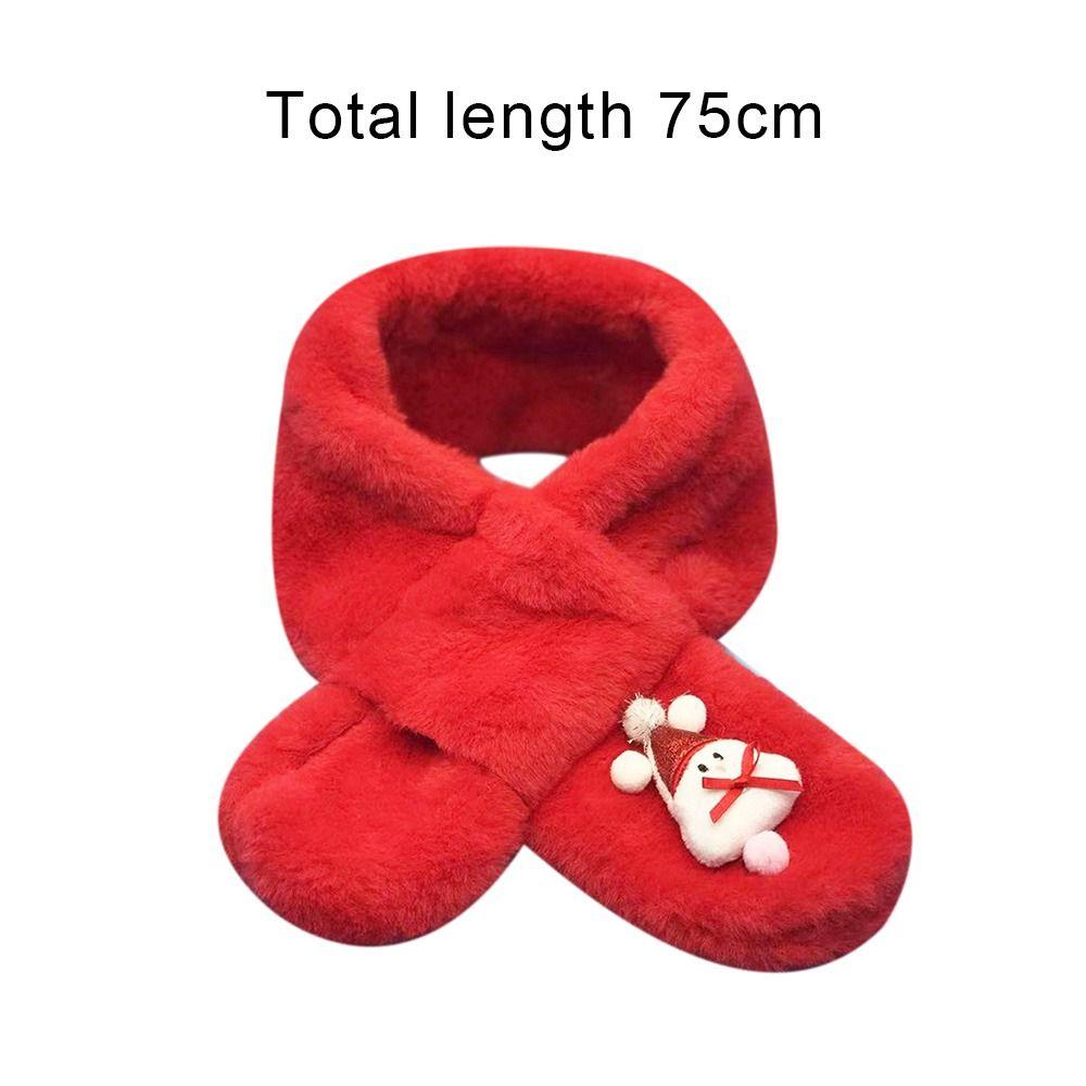 Cute Plush Thermal products Adjustable Dog Warm Scarf Dog Accessories Pet Scarf Pet Bib