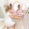 Princess Vanity Table Play Set: Children's Dressing Table and Makeup Toy