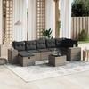 VidaXL Garden Lounge Set with Cushions 8 Pcs, Patio Sofas, Patio Furniture Set, Outdoor Furniture, Grey 3264446