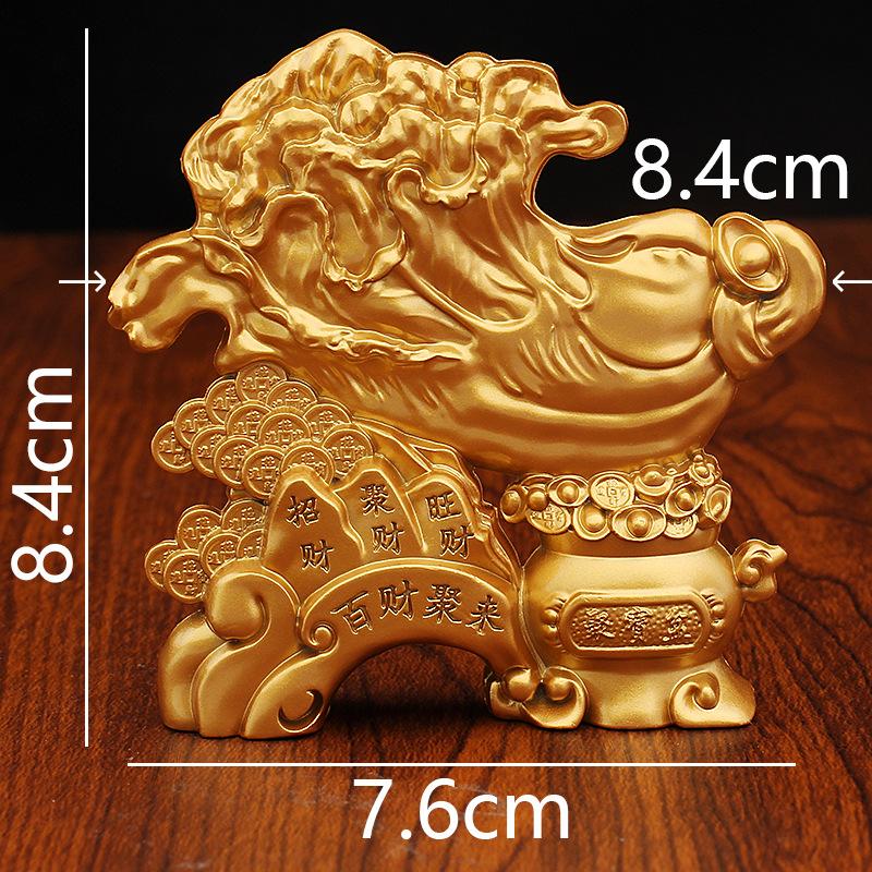 Alloy Lucky Baicai Study Office Desktop Creative Ornament Metal Crafts Small Commodities