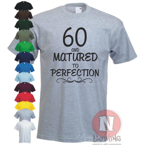 60th Birthday T-shirt Celebration Present Gift Funny Awesome Teeshirt