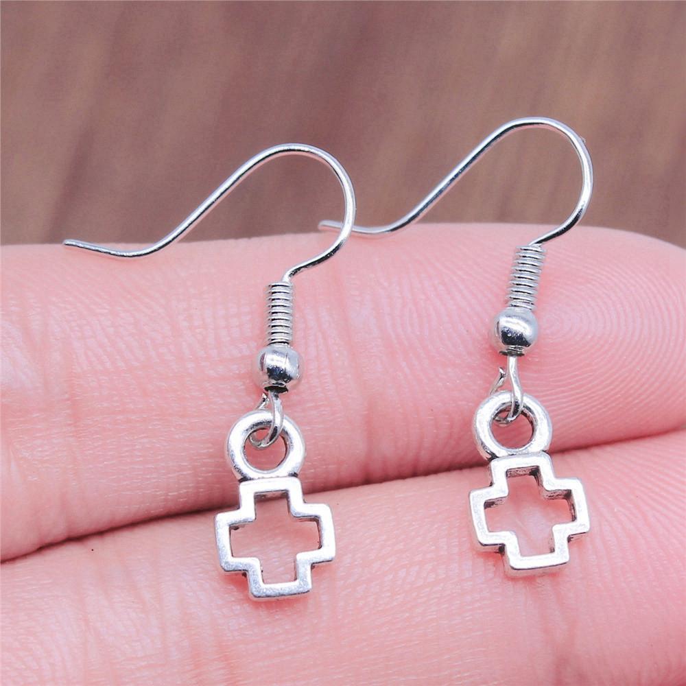 Casual Handmade Cross Amulet Drop Earrings Thoughtful Friendship Gift for Office Wear