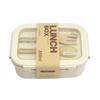 Portable Compartment Lunch Container Leakproof Wheat Straw Food Container  for Kitchen