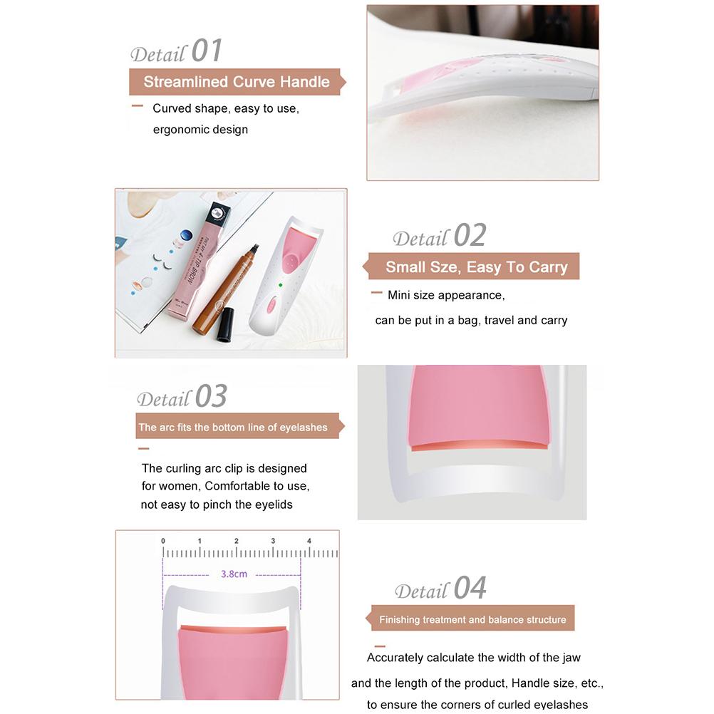 Electric Hot Eyelash Curler Constant Temperature Curling Heated Eye Lash Curler Beauty Tools