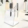 Acrylic Barber Tool Holder Acrylic Barber Tool Display Rack 15-Hole Design Scissor Barber Tool Holder For Professional