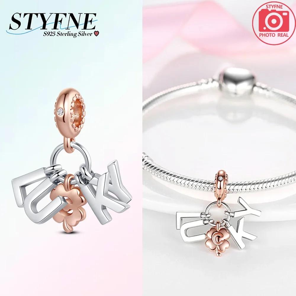 Authentic Original Charm Bead Components Brown Bear Pink Zircon Blue Heart Lucky Fortune Bead Components Compatible With Bracelet High Quality Fine