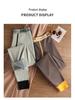 2025 Men's Trendy Fleece-Lined Warm Cotton Pants: Elastic, Thickened, and Cold-Proof for Autumn and Winter