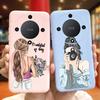 For Honor X9a Fashion Feather Cloud Pattern Phone Case For Honor X9a 5G X 9a ROM-NX1 Candy Color Soft Silicone TPU Back Cover