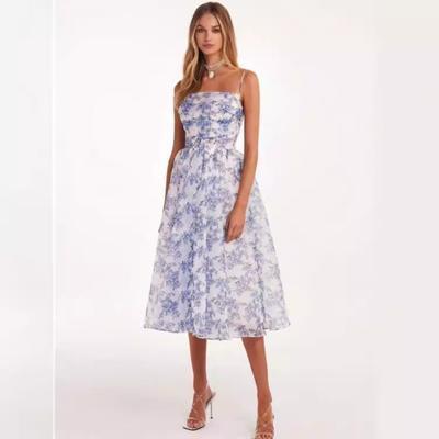 Spring and Summer Off-shoulder Women's Fashion Chiffon Fairy Atmosphere In The Temperament of Evening Dress