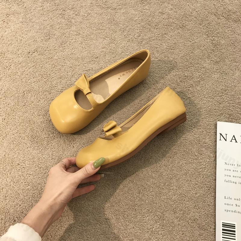 Damen Retro Flache Schuhe 2026 Herbst Bequem Rutschfest Outdoor Freizeitschuhe Leicht Weiche Sohle Mary Jane Schuhe Zapatos
