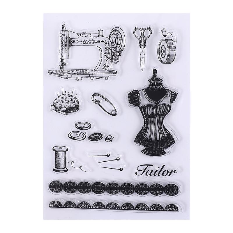 Retro Icons Silicone Stamps for Journals, DIY Photo Albums, and Card Decoration