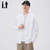 Izzueit Men's Pure Cotton Long Sleeve Casual Shirt