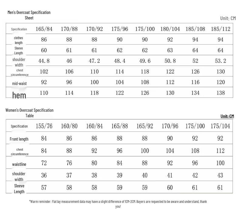 Troloman Unisex Autumn/Winter Wool Blend Commuter Coat