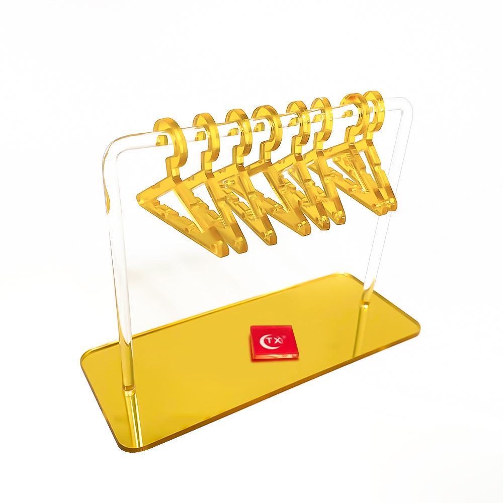 8 bucăți umerase din acril transparent bijuterii agățate personalizate suport de afișare cercei agățat suport pentru haine depozitare bijuterii manager de vitrine