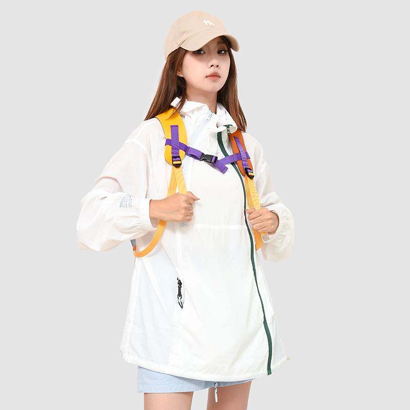 College Color Block Backpack Women's Lightweight Waterproof Backpack For Outdoor Travel
