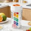 Twisted Ice Making Cup 8-Compartment With Lid Spill Proof Ices Cube Mold Rotating Large Capacity Ice Trays For Freezer