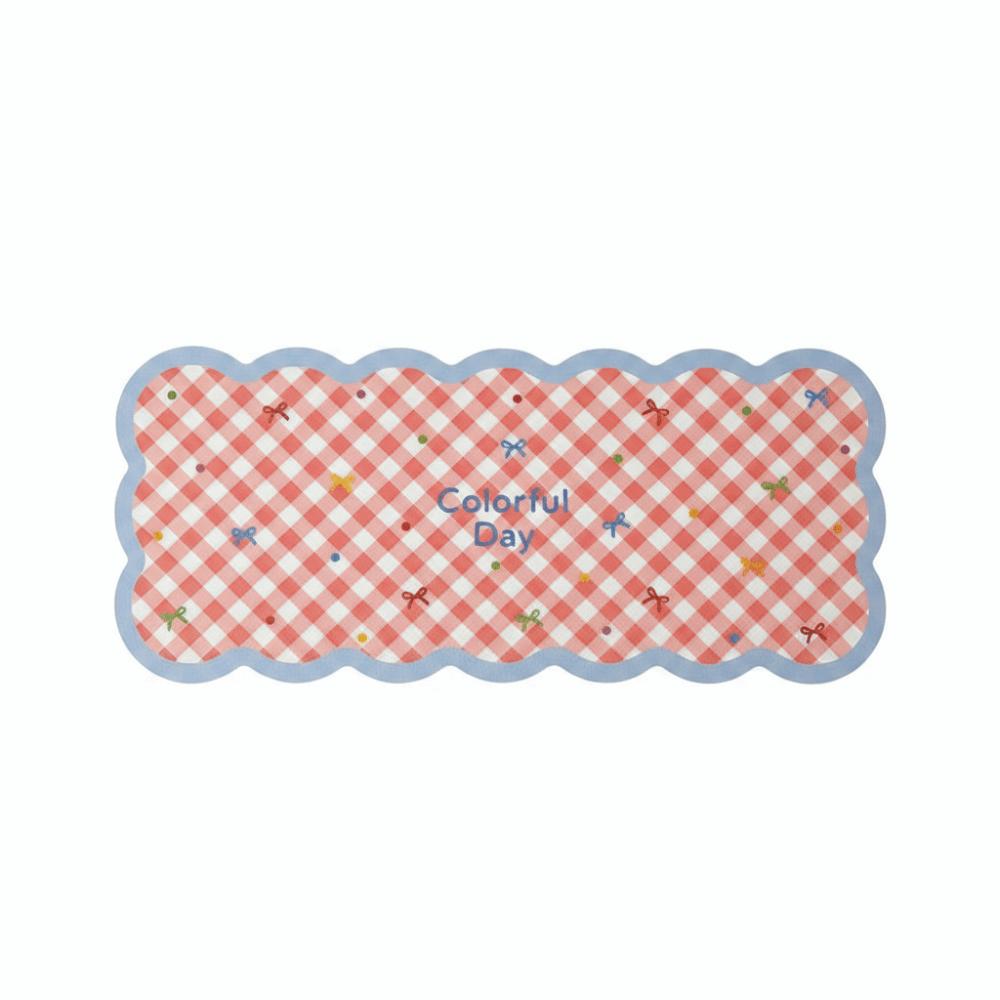 Gingham Mouse Pad Cute Table Blotter Table Cushion Desk Mat  Students