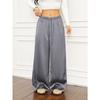 2026 Spring/Summer EurAsia Women's Cross-Seasonal Satin High Waist Draping Slimming Loose Casual Commute Wide-leg Pants