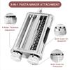 Pasta Maker Attachment for KitchenAid Stand Mixers, 3 In 1 Set Pasta Machine Attachment Included Pasta Sheet Roller, Spaghetti Cutter, Fettuccine