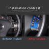 Blue Carbon Fiber Steering Wheel Button Cover Trim For Corvette C6 2005-13