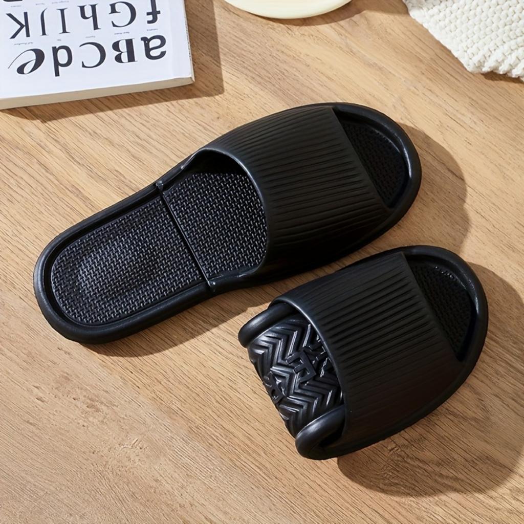 Wygodne kapcie EVA - Antypoślizgowe, Gruba podeszwa, Prążkowany design, Kapcie plażowe do wewnątrz i na zewnątrz, Kapcie codzienne | Styl casual Kapcie domowe