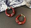 Hong Kong Retro Sunflower Earrings: Light Luxury Irregular Circle Enamel Drip Design for Women