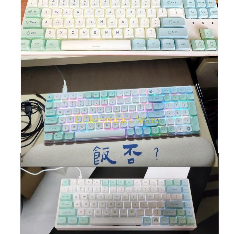 

B03C Blue Keycaps 125Keys XDA height PBT Keycaps Sublimations for Mechanical Keyboards Switches Keycap China Mainland