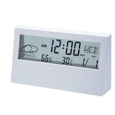 Led Digital Thermometer Hygrometer Indoor Multifunction Electronic Clock Humidity Meter Sensor Weather Station For Home