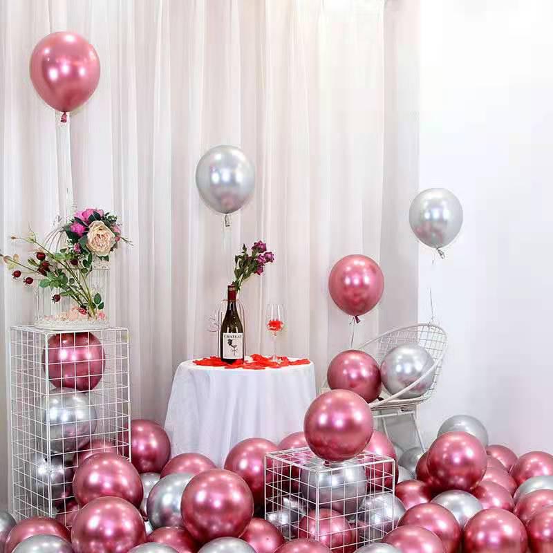 Metallic Latex Balloons - 5", 10", 12", 18" Party & Wedding Decorations