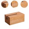 Facial Tissue Case Napkin Dispenser Wooden Ornament Paper Storage Box Holder