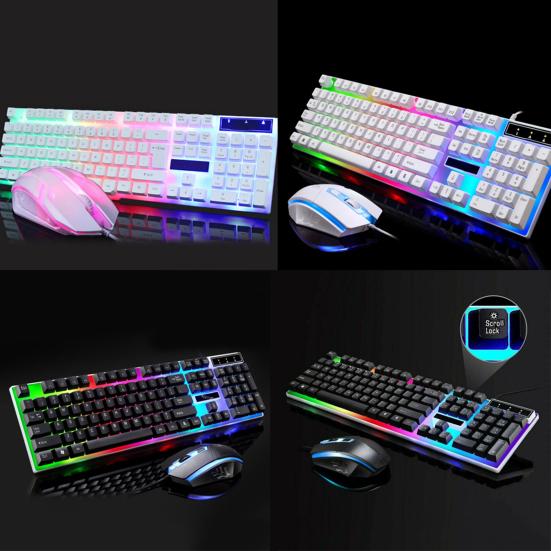 G21 Durable Wired Keyboard Fadeless Portable Plug Play