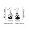New Cute Cartoon Halloween Earrings Metal Oil Drop Ear Hooks Personalized Fun Stud Earrings Accessories