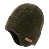 Large Size Knit Hat with Merino Waterproof Knit Ski Snowboard Makes Face Look Keeps You Army [TOP-EX] Men's Earmuffs, Wool, Hat, Cap, Hat, Hat,