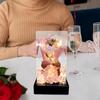 Preserved Artificial Flowers Elegant with Lights Simulated Soap Flower for Valentine's Day
