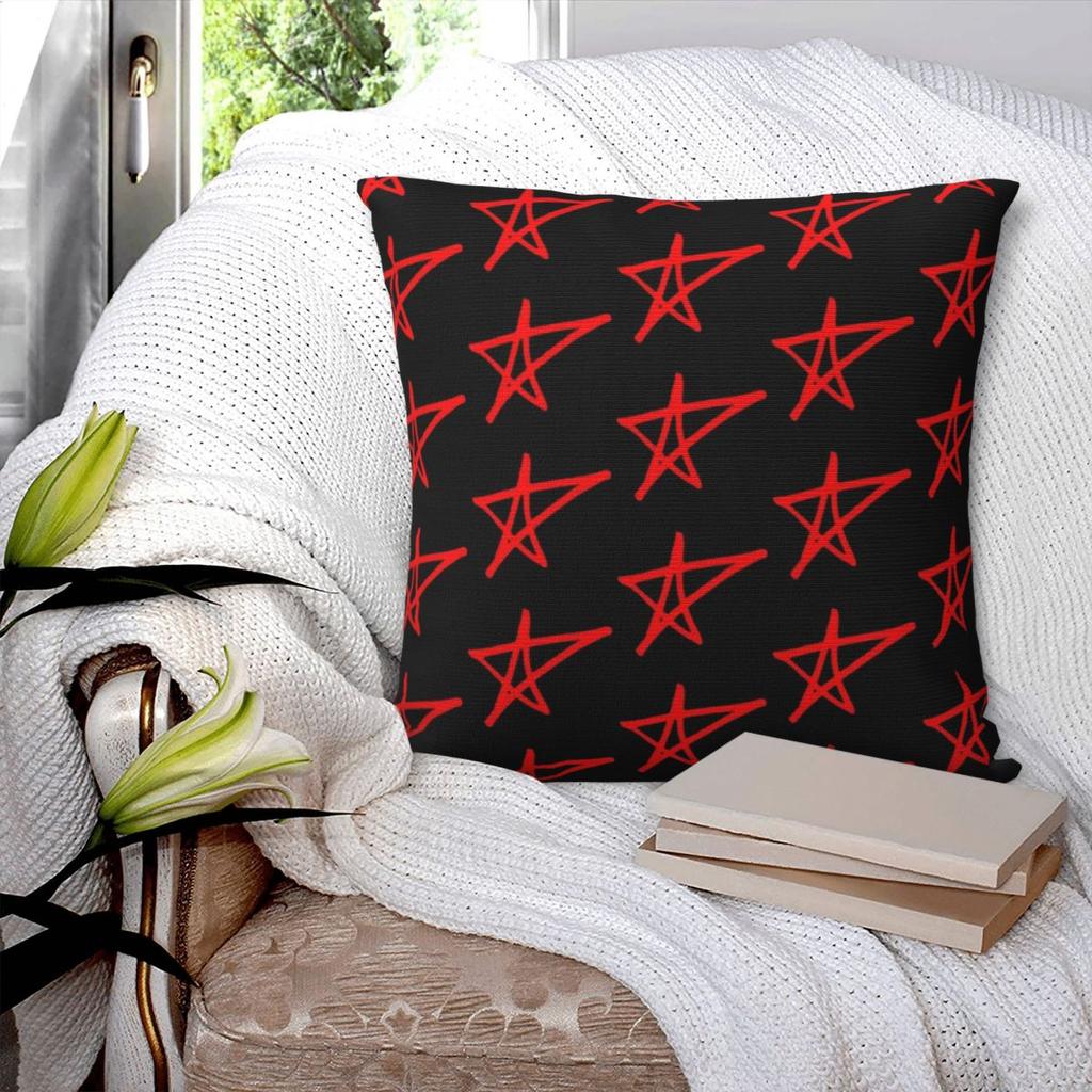 Avril Lavigne Star Square Pillowcase Pillow Cover Polyester Cushion Zip Decorative Comfort Throw Pillow for Home Car
