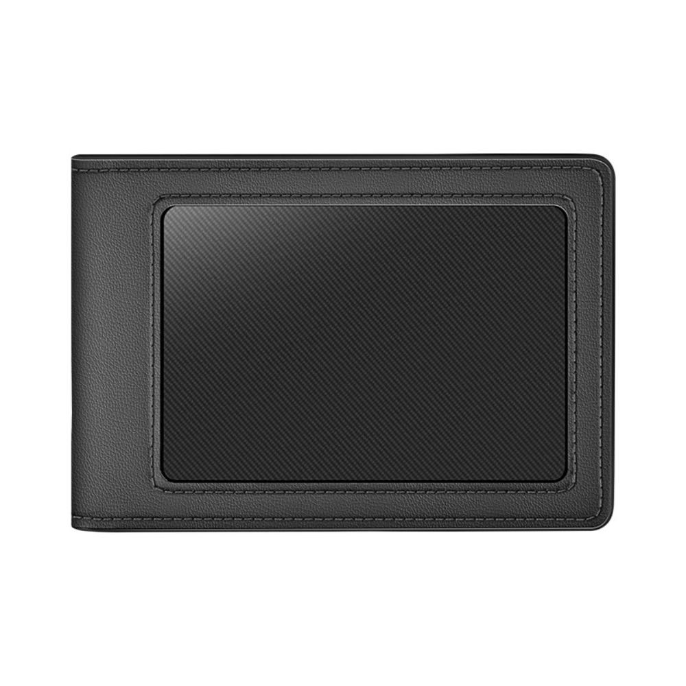 Neat Appearance Multi-slot Card Holder Lightweight Card Organizer Pouch Portable Wallet Car Use чёрный