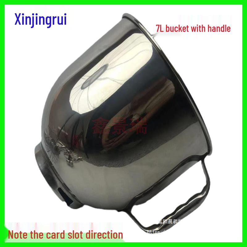 7L Stainless Steel Multi-Function Chef Machine: Fresh Milk, Egg Beating, Dough Kneading & Mixing Bowl.