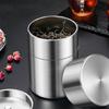 Stainless Steel Coffee Bean Canister With Leak Proof Seal For Storing Teas Nut Spices Camping Hiking Kitchen Essential