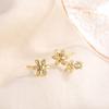 Fashion Earrings For Women Mini Candy Sweet Hypoallergenic Stud Ear Girls Minimalist Gold Color Flower Piercing Jewelry Gifts