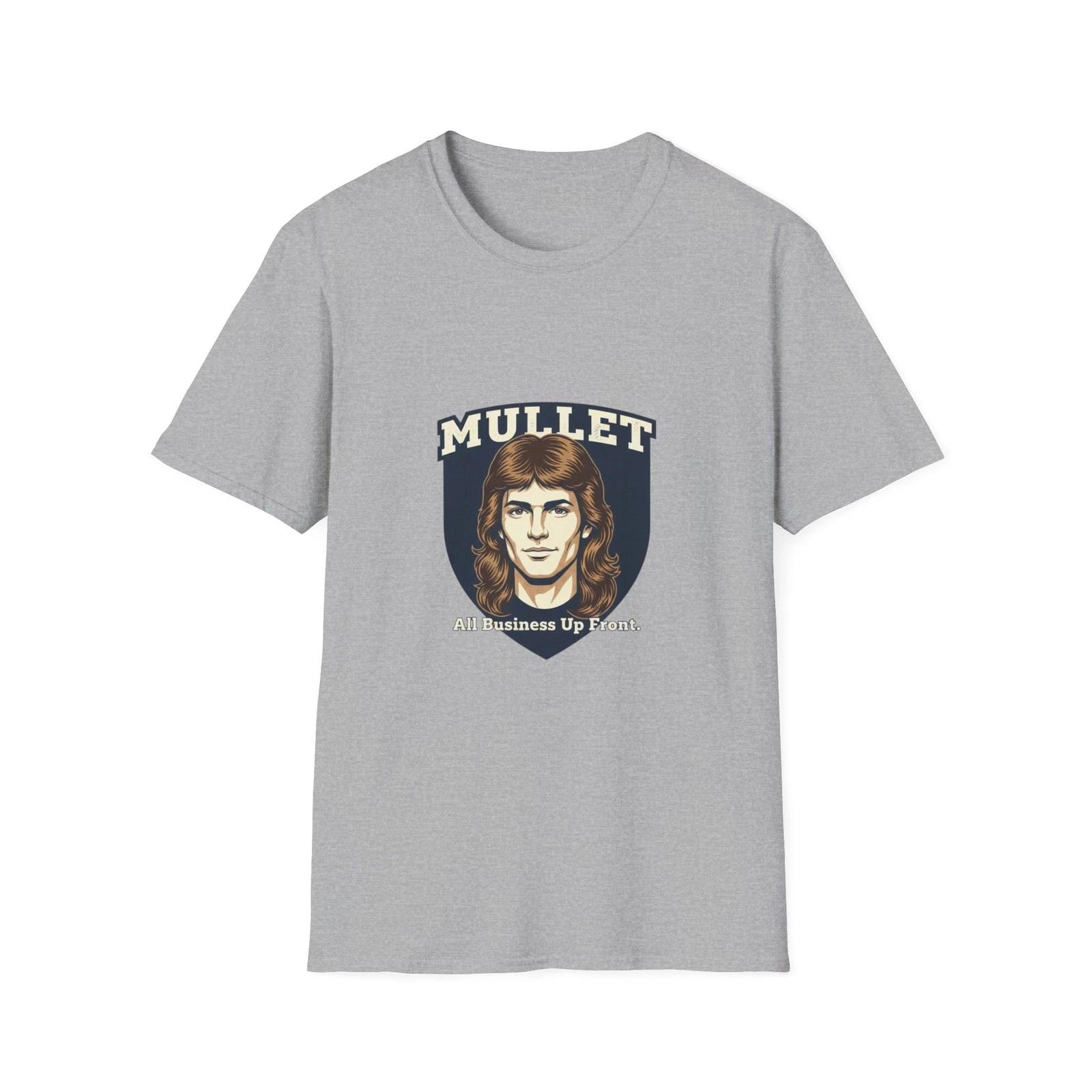 

Mullet hairstyle T shirt | All party in the back, retro mullet design M