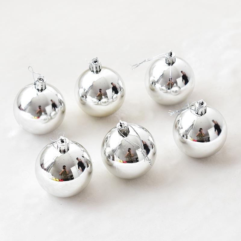 NUCHI Shiny Matte Christmas Ornaments - Hanging Tree Balls for Holiday Decor.