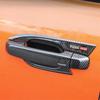 For GWM Great Wall WEY Tank 300    ABS Carbon Fiber Car Door Handle Cover Door Bowl Frame Trims Decorative Sticker