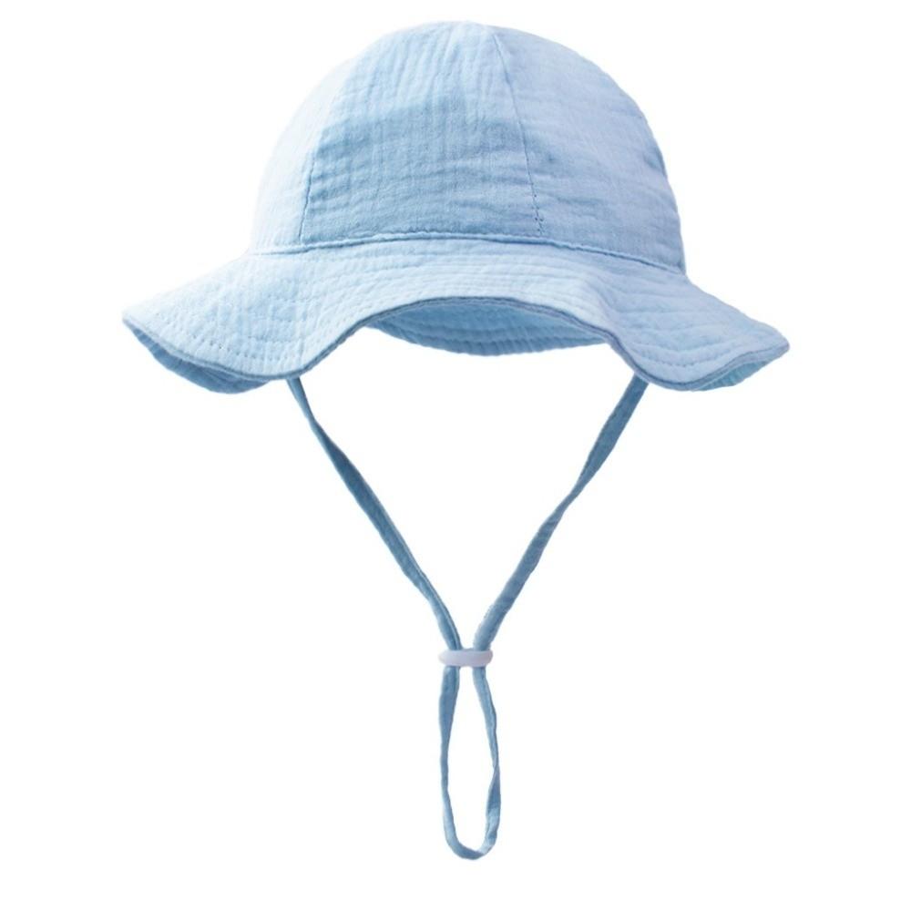 Soft Cotton Sun Protection Caps Sun Shade Children's Fisherman Hat Beach Panama Hat  for Boys Girls