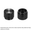 uxcell Aluminum Potentiometer Universal Volume Tone Control Knob with Arrow Indicator for Black 2-Piece Knob, 1/4" (6mm) Guitar, 3/5" (20x15.5mm)