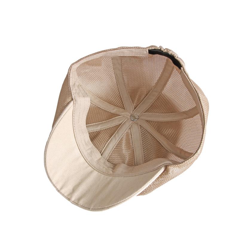 Summer Mesh Octagonal Cap Men's British Vintag Beret Flat Caps Newsboy Cap for Men Gatsby Painters Hats Gorro Hombre Boina