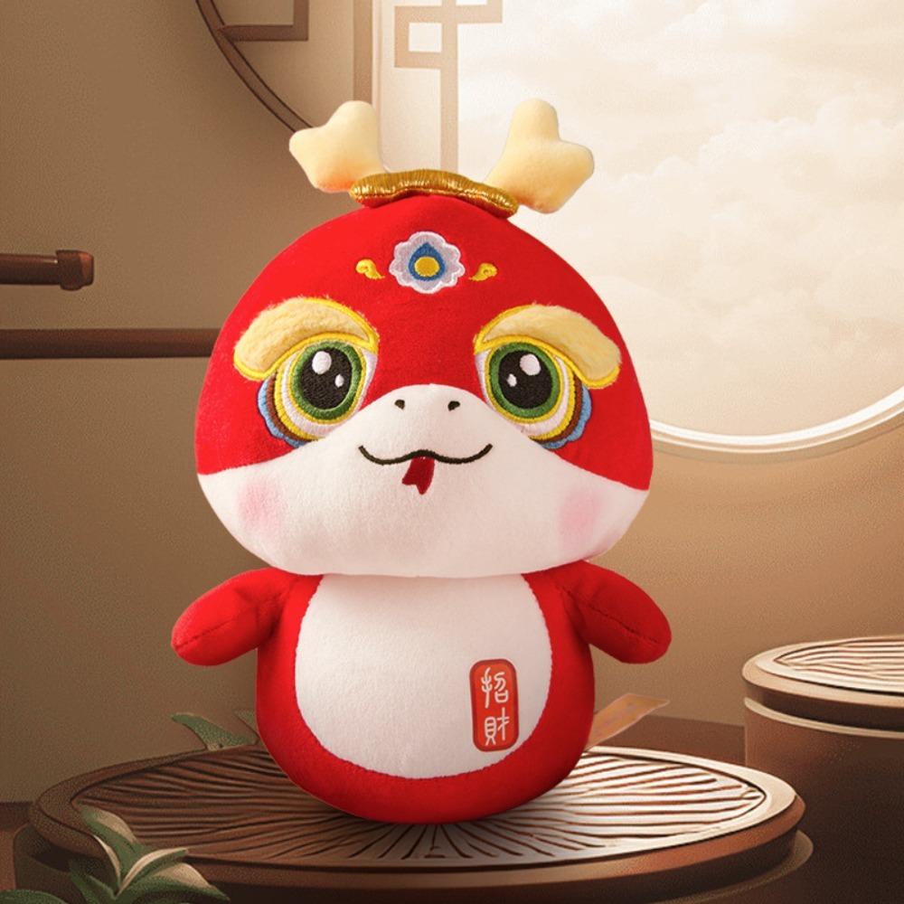 Cute Snake Year Mascot Toy Plush Lucky Snake Doll Funny Chinese Zodiac Snake Doll  Children