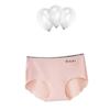3Pcs/Set Women's Large Size Casual Seamless Briefs Solid Color Panties Cotton Crotch Mid Waist Underpants